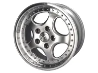 18" KT2 lichtmetalen velg met gespleten velglook 8,5J ET52 - zilveren afwerking Porsche PCD5/130 - KT2S018, KT2S01808552, KT2S01809552