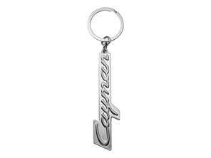 Llavero Porsche con letras Cayman, color plata. - WAP0500350SCAY