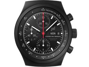 Porsche Chronograph 1 All Black Wall Clock, Black. - WAP0701500RIND