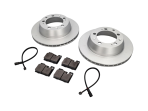 Bremsbeläge und Bremsscheibenpaket hinten. Porsche 944 Fahrzeuge ohne ABS - 94435204105, 94435295102, 94461221104