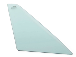 Vidrio de ventana frontal de 1/4, tinte verde. Porsche 911/912 65-73 TARGA - 91154250341, 91154250441