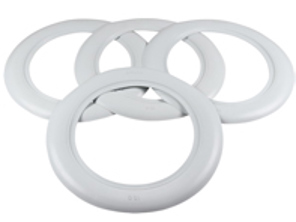 15' wieldoppenset, wit. Porsche 356 - AC601215A, 8160300510