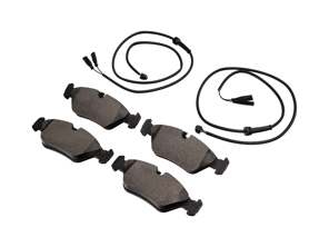 FRONT Brake pads and sensors kit. Porsche 928 / 928 S / 928 S2 ABS - 92835193101, 92861231501