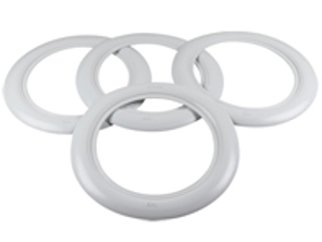 14' Radkappen-Set, Weiß. Porsche 356 - AC601214A, 8160300410