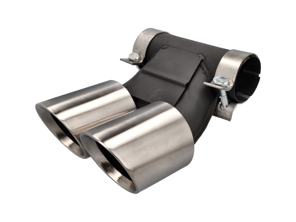 DesignTek Terminali di scarico finitura spazzolata per Porsche 982 / 982C - 982251187H, 982251187N, 982251187L, 982251187R, 982251187G, 982251187J, 982251187Q, 982251187K, 982251187P