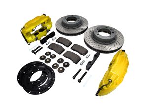 Kit de mise à niveau étrier et disque de frein "Big Yellows" avant pour Porsche 911 69-73 - FVD351964499ALU