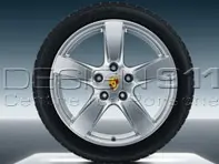 19' Cayman S lichtmetalen velgen & winterbanden origineel Porsche voor 981 Boxster / 981 Cayman - 98104460027, 98104460028, 98104460007, 98104460008