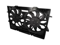 带导流罩的水冷散热器风扇。保时捷 95B Macan - 95B121003, 95B121003A, 95B121003B, 95B121003C, 95B121003E