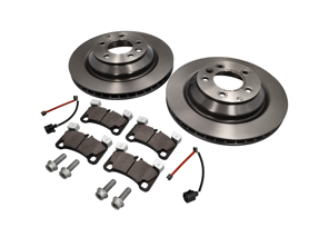 Rear brake pads and brake disc package. Porsche Cayenne 957 TURBO - 95835240150, 95535293966