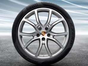 Cerchi in lega da 21' Cayenne Design esclusivo PLATINUM SILVER e pneumatici estivi Originali Porsche - 9Y0044640J
