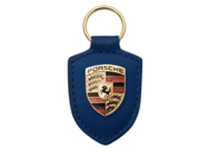 Porsche Crested Leather Keyring, BLUE - WAP0500950E