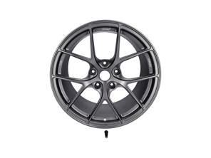 Titan 7 Forged T-S5 Cerchio in lega a 5 razze diviso posteriore in titanio satinato 10 x 19. Porsche 987 / 981 / 718 - TS501910035513071ST