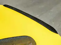 Mini Gurney Flap voor originele vleugel in droge koolstofvezel. Porsche 718 Cayman GT4 RS - SRMGFOEM