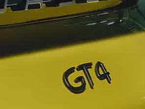 GT4-Emblem hinten, hinten. Porsche 718 (982) Cayman GT4 - 98204480084041