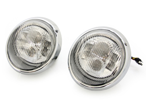 Scheinwerfer mit eingebautem LED Internals RHD Standardglas Porsche 911/964 - 91163111598, 91163111498, 91163111398, 91163111298