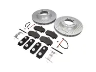 FRONT Brake Pads and Brake Disc Package Porsche 997 C2S Zimmermann - 99635140904, 99635140903, 99635141004, 99635141003, 99635194913, 99761275701, 99761267801, 99635108901, 99635195911